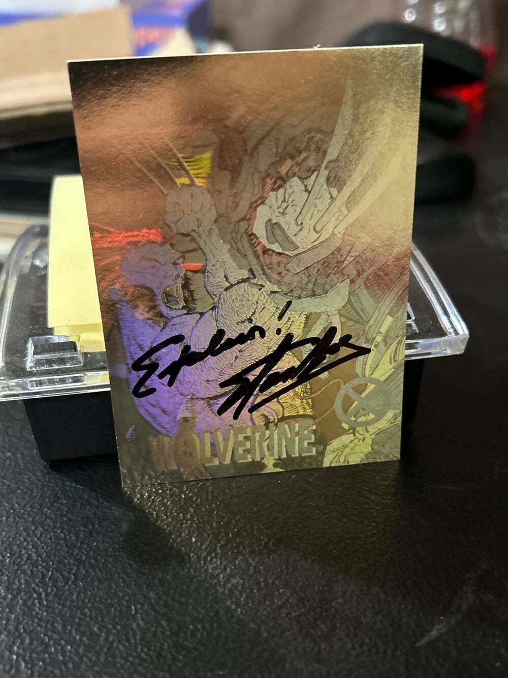 1992 Impel Marvel X-Men Series 1 Wolverine Hologram #XH-1 Signed by Stan Lee